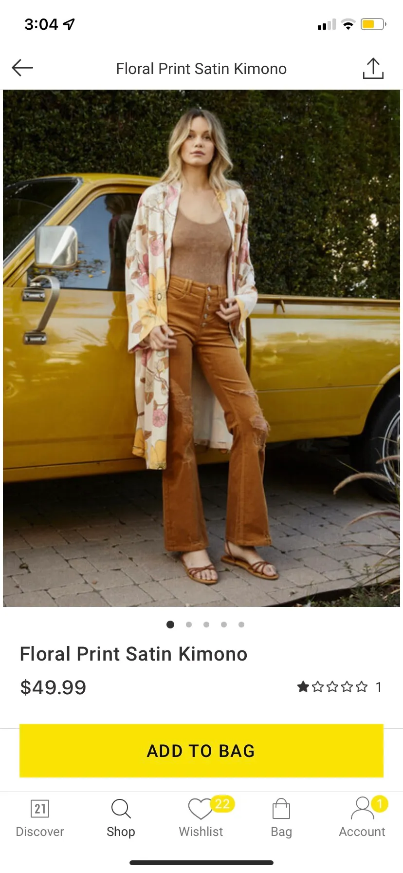 Forever 21 Floral Satin Kimono - Image 4