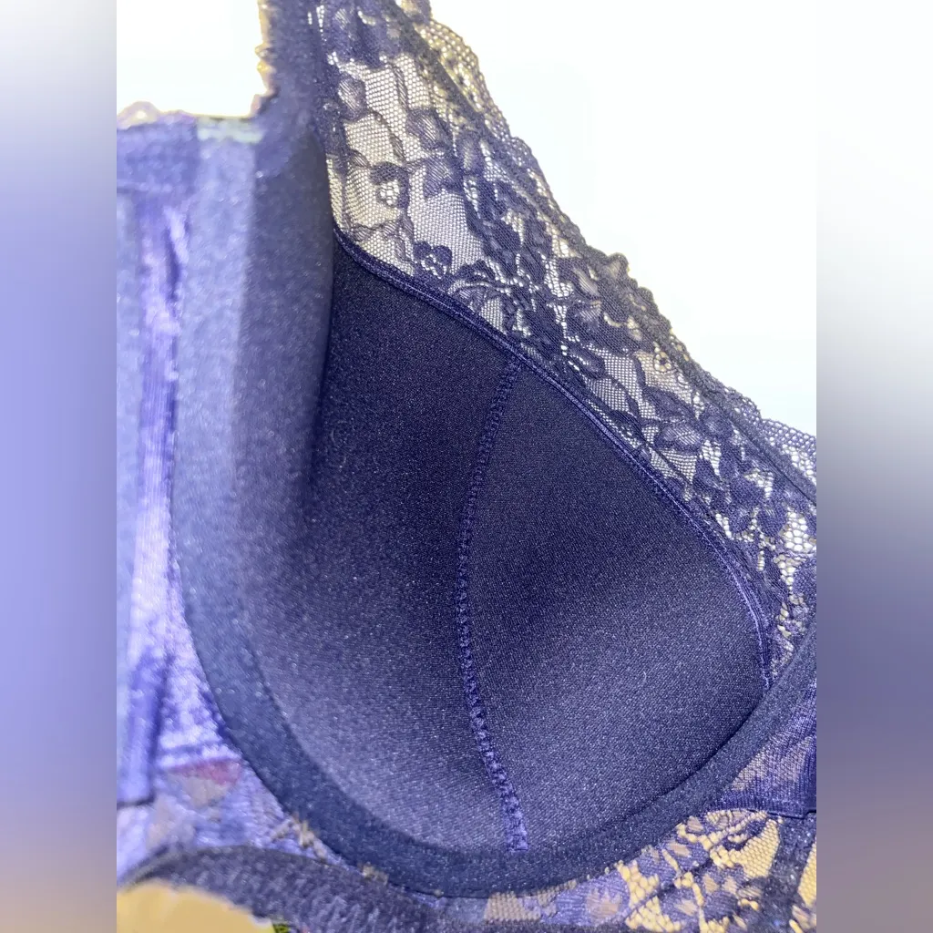 Adore Me Longline Balconette Contour Lace Trim Celestial Galaxy Corset 40H Bra - Image 13