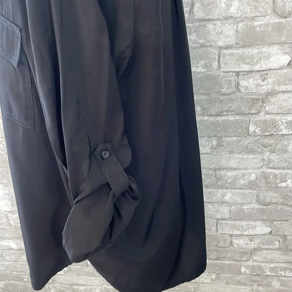 Max Studio  Black Button Down Shirt - Image 3