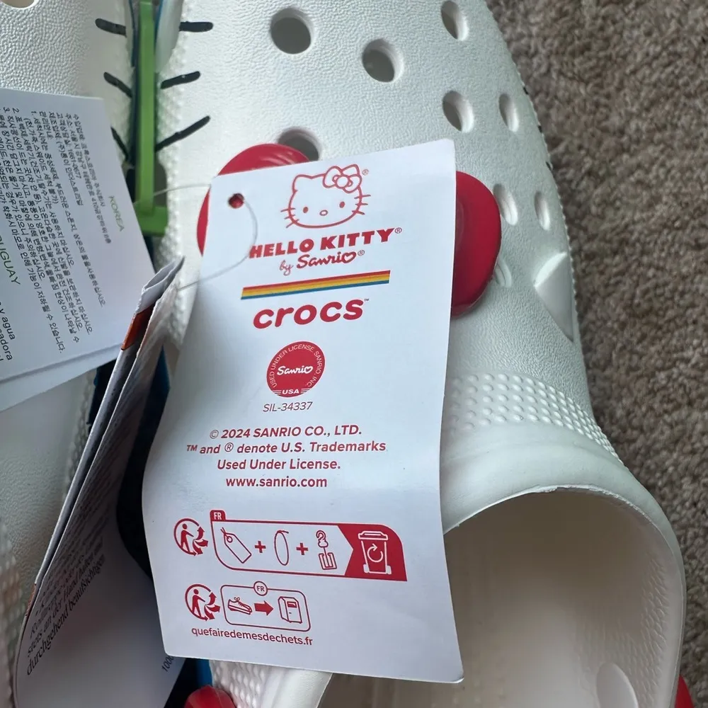 Crocs Classic Hello Kitty Clogs m9/w11 - Image 9