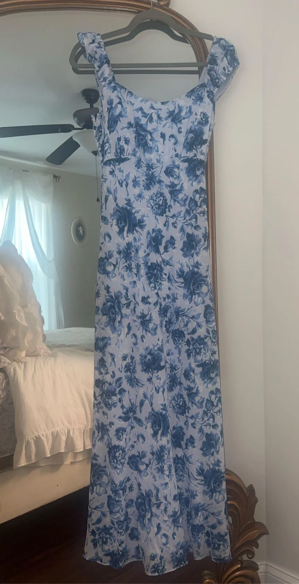 Abercrombie Midi Floral Dress Blue - Image 2