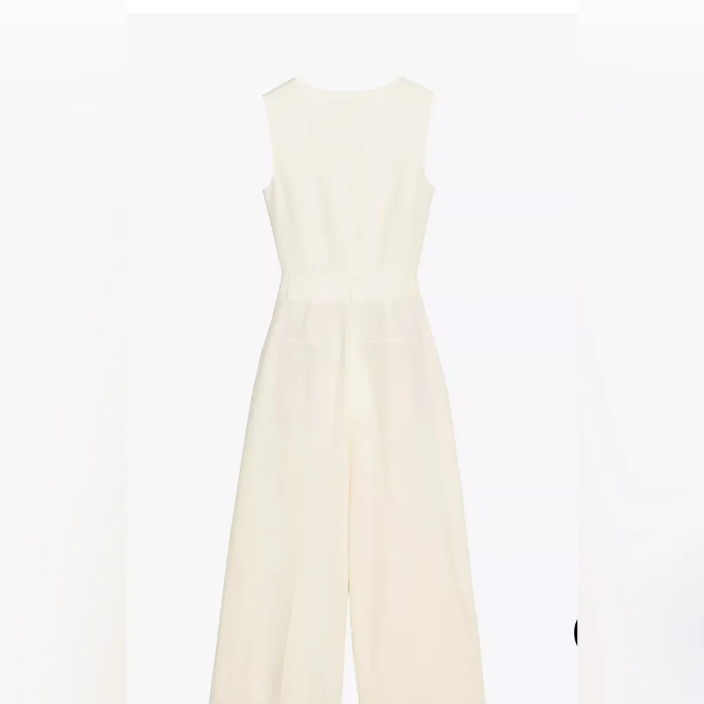 Zara long linen vest jumpsuit - Image 6