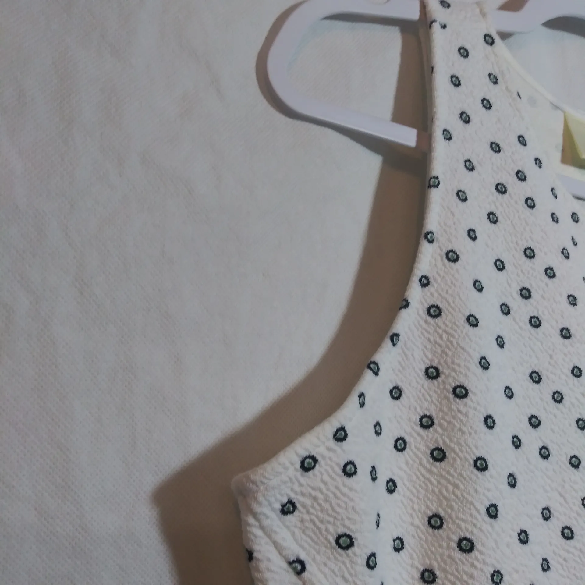 Maeve Anthropologie  Brenner Peplum Top Sleeveless Dotted Size L - Image 8