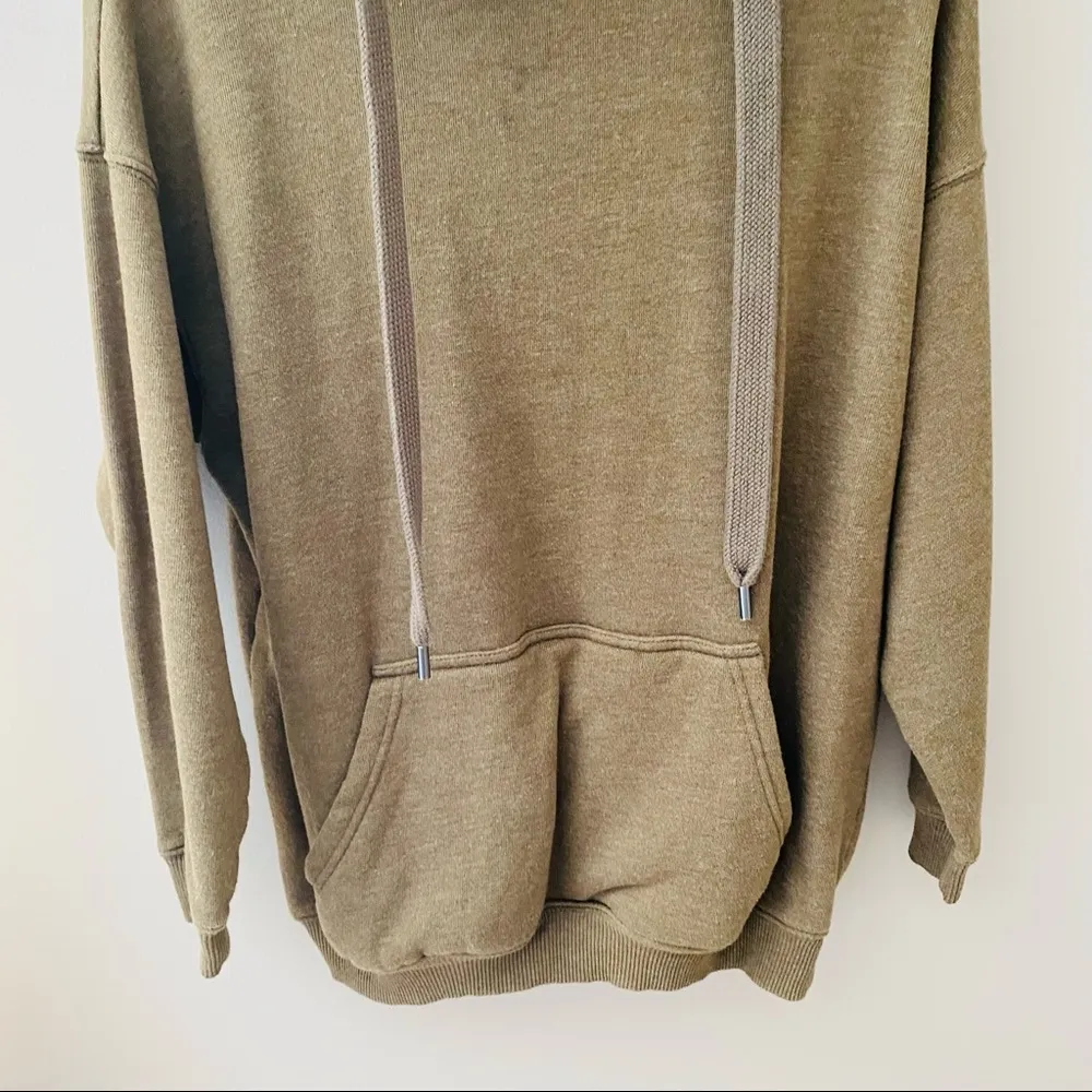 aerie Oversized Pullover Sweater Green Sz Small - Image 3