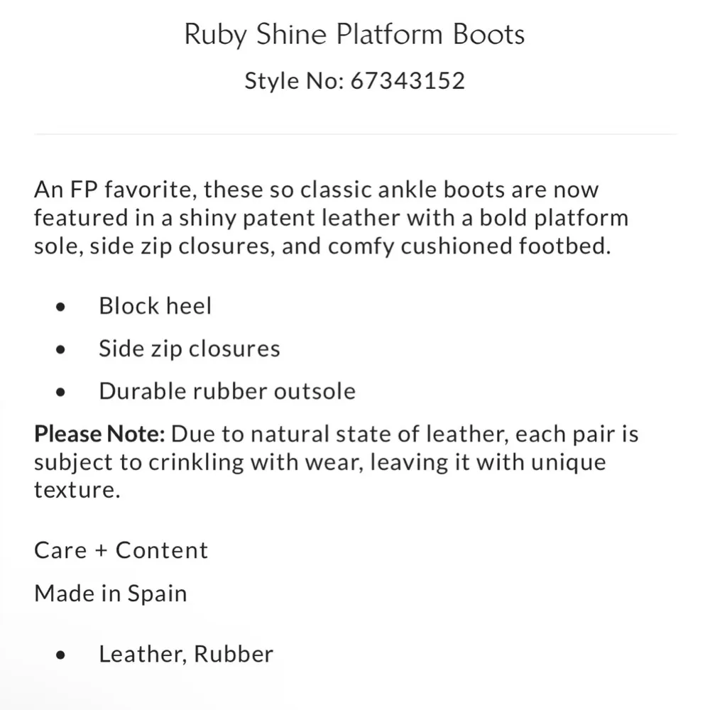 🆕 FREE PEOPLE | RUBY SHINE PLATFORM BOOTS | WHITE | SIZE: EU 39 (US 8-8.5) - Image 10