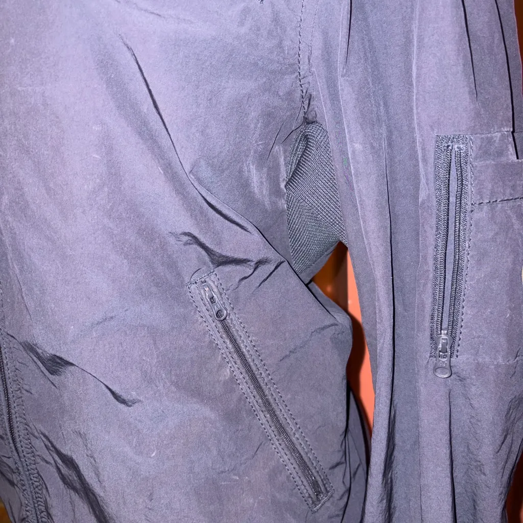 Armani Jeans Dark Gray Bomber Jacket Black Size L - Image 4