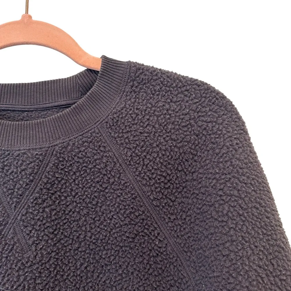 Everlane Renew Fleece Raglan Crewneck Sweatshirt In Pewter Gray - Image 8