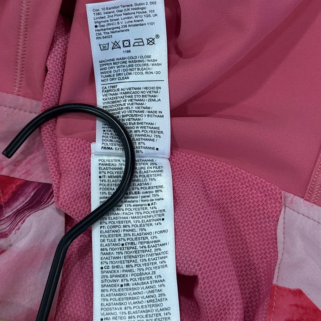 Athleta Run with it Jacket Full Zip Painted Energy Coral size XXS - Image 9