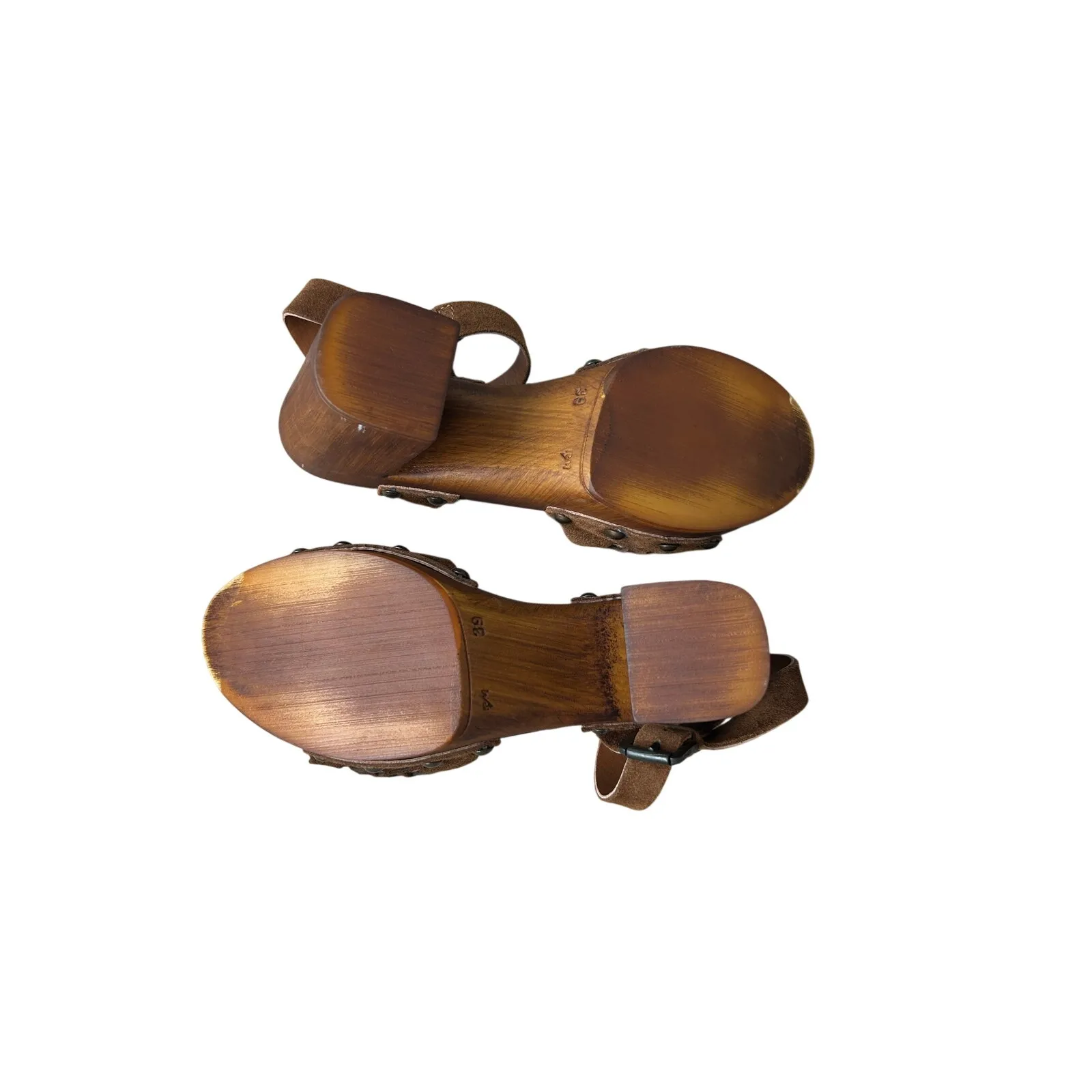 Coach platform shoes cognac leather size 8 - Image 6