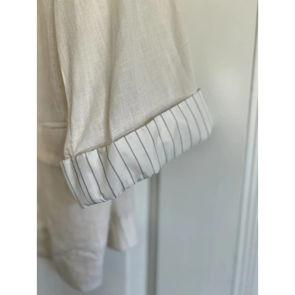 NWT Ashley Stewart Cream Linen Blazer, size 16 - Image 3