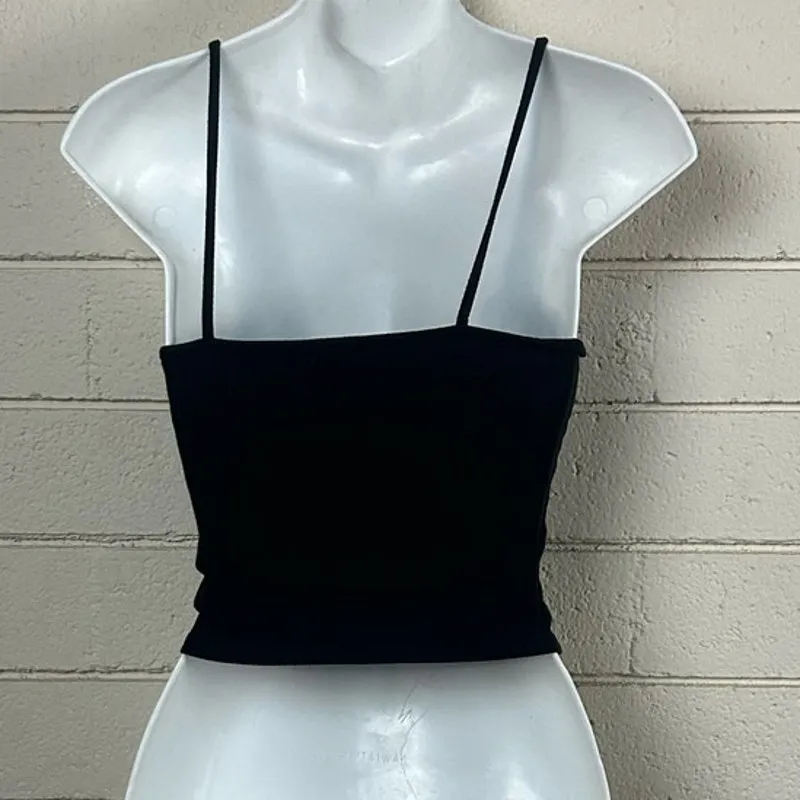 Garage Black Lace Trim Cami Tank size S - Image 6