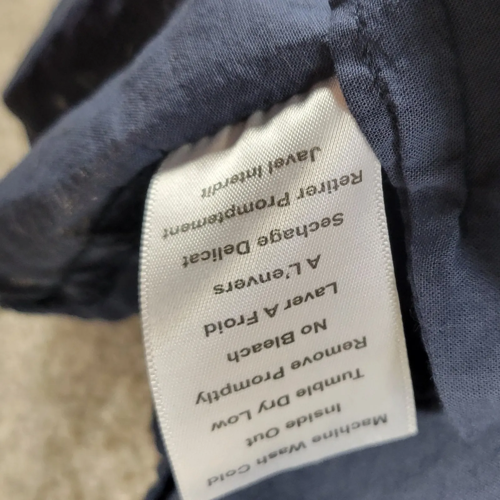 Grayson Changemaker Shirt Dress Womens XS Blue‎ Long Sleeve Cotton A - Image 11