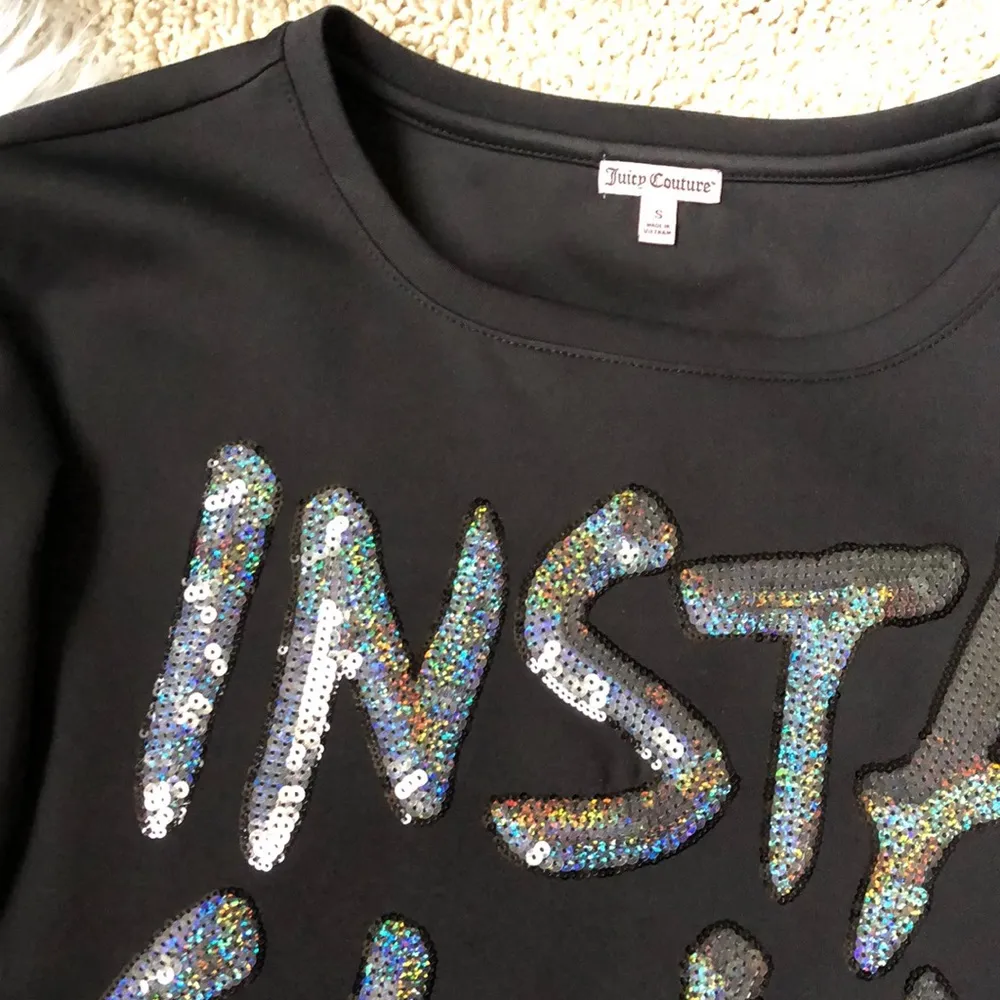 Juicy Couture Insta Glam Sequined Sweatshirt - Image 2