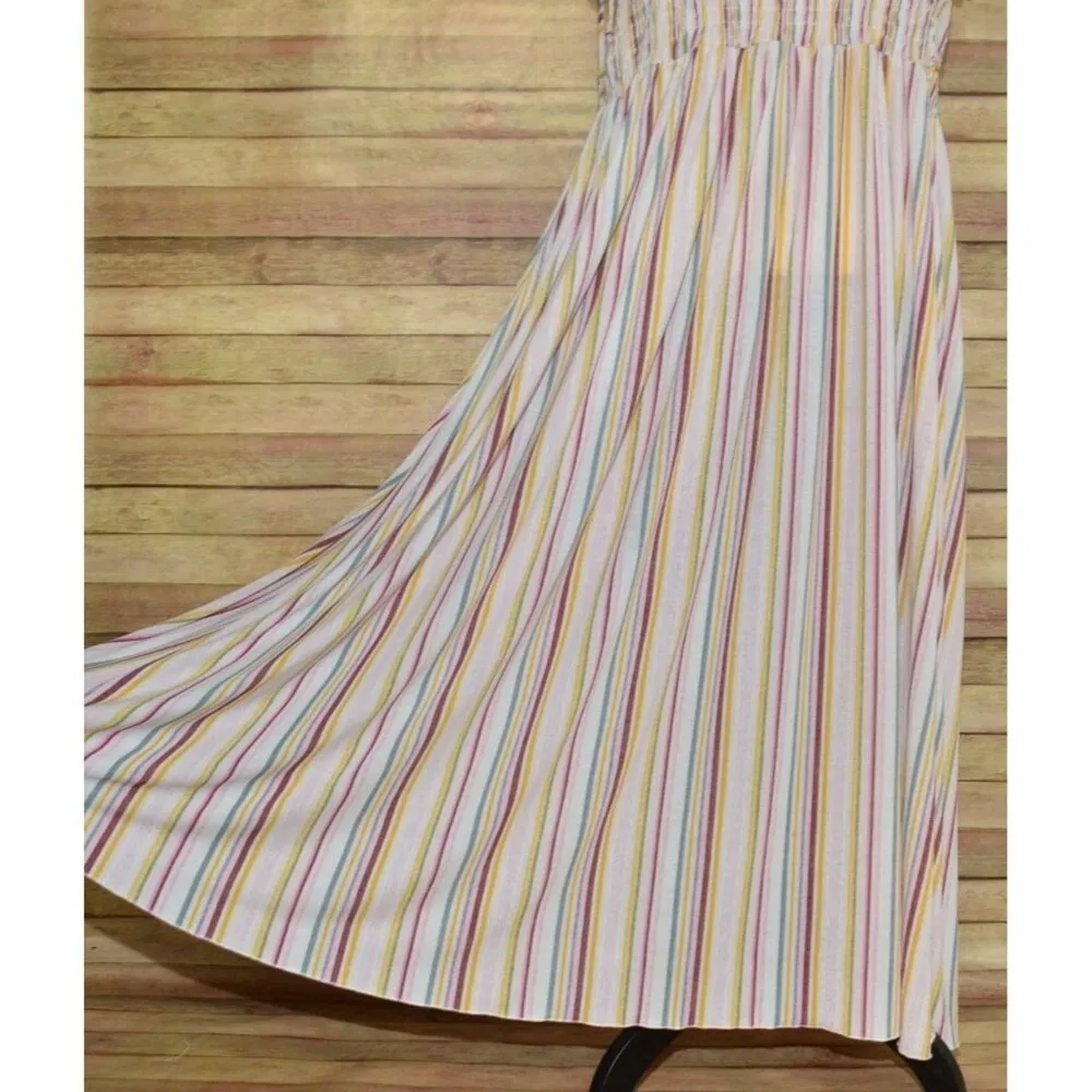 Wild Fable Striped Sleeveless Maxi Dress Plus Size 4X Tie Up Straps Sundress - Image 5