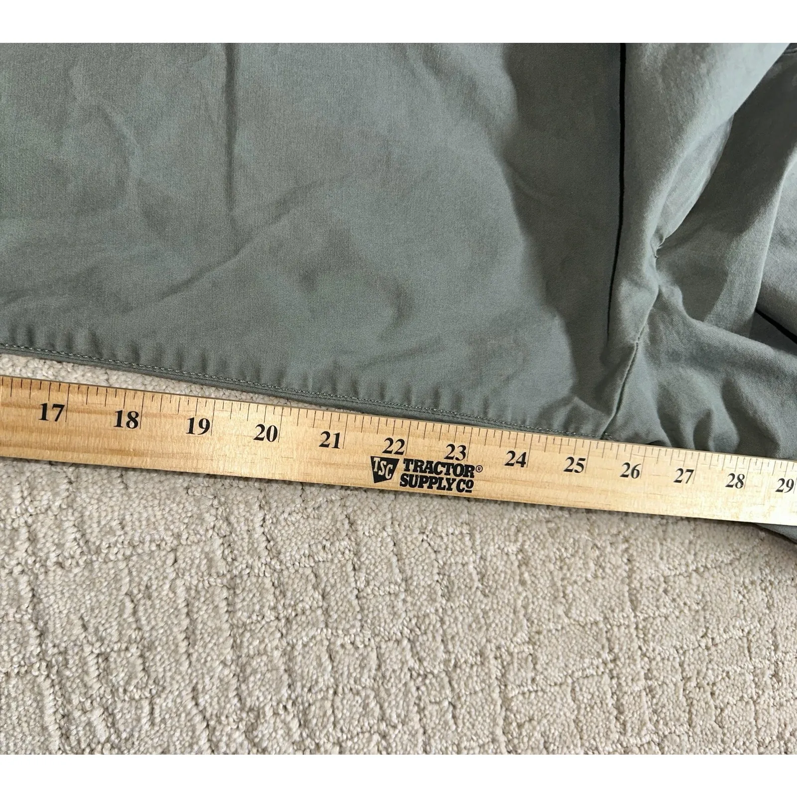 Talbots The Weekend Chino Pants Womens 14P Green Straight Leg Stretch Twill - Image 6