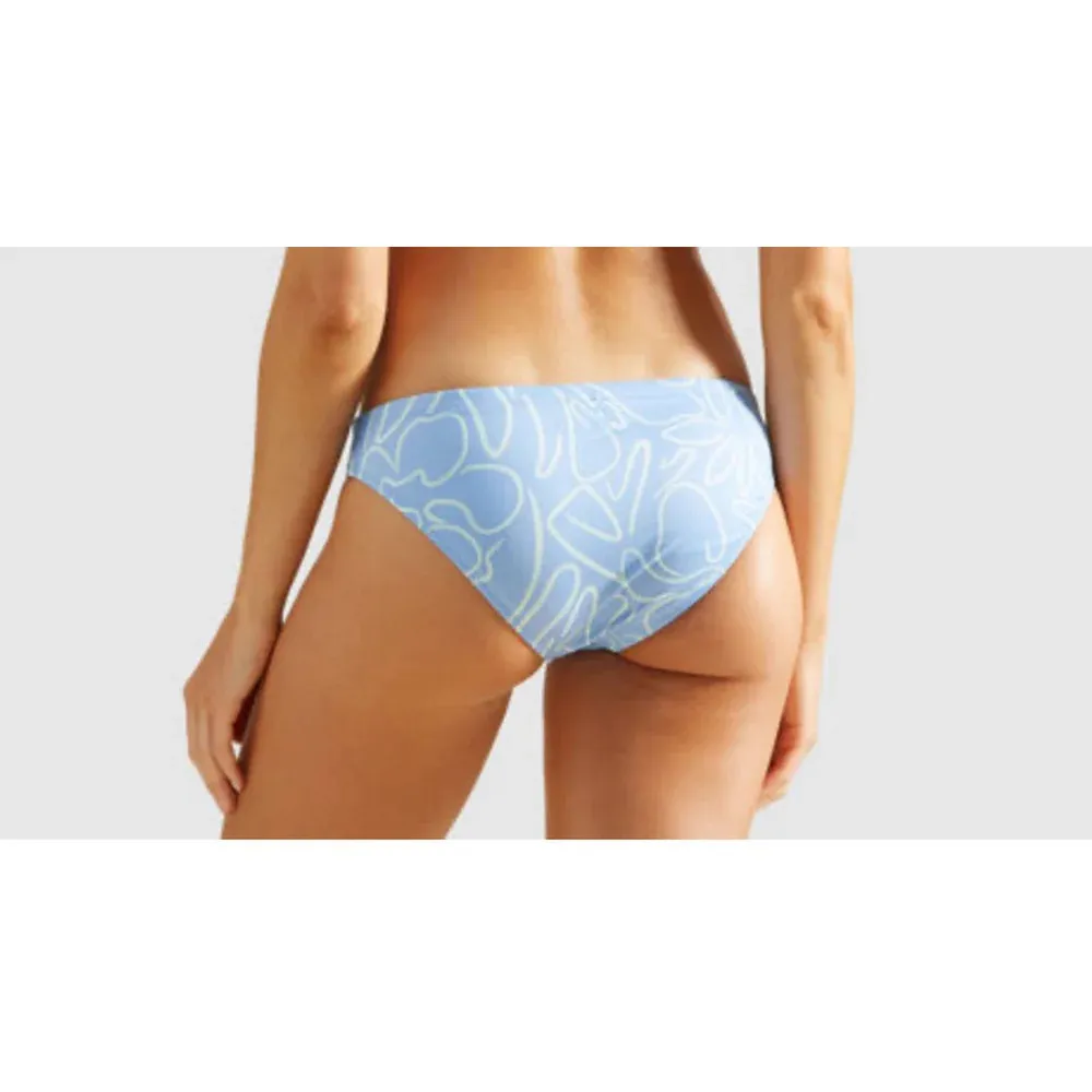 Women's Billabong Swimsuit Bottom Blue White Bikini bottoms vacation swimwear - Image 2
