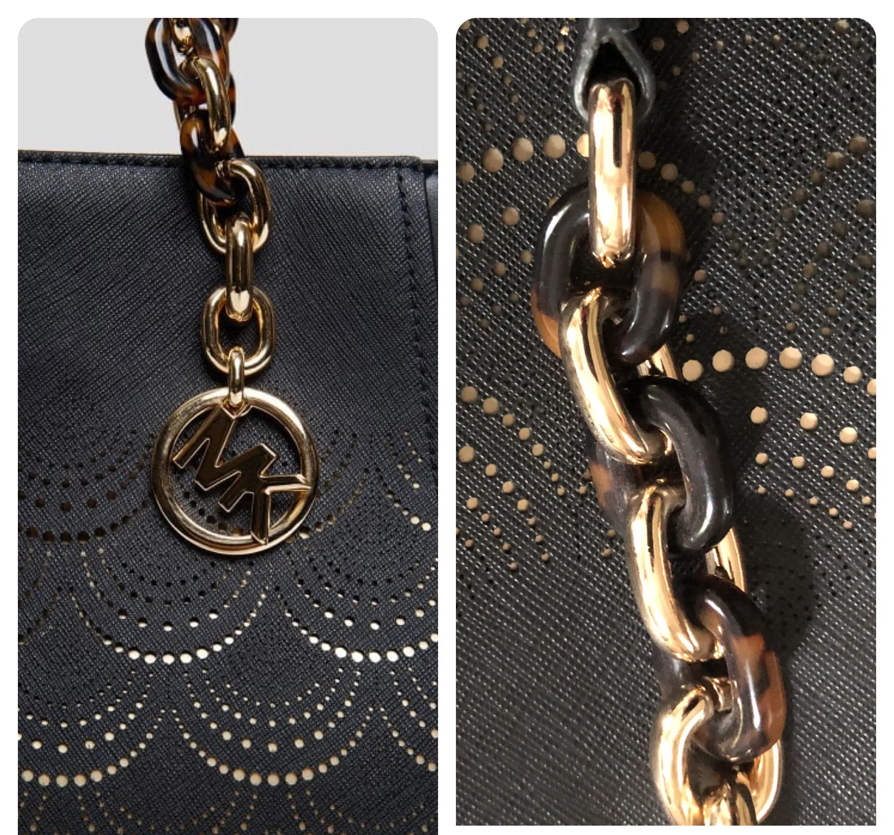 Sofia Black Leather Bag - Image 11