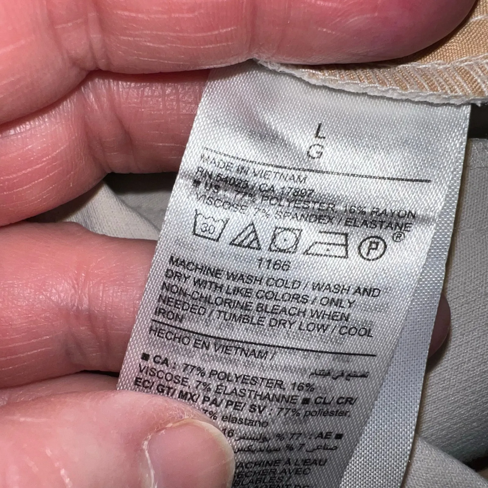 Old Navy Womens Extra High Rise Taylor Wide Leg Trouser Pants Beige Large - Image 9