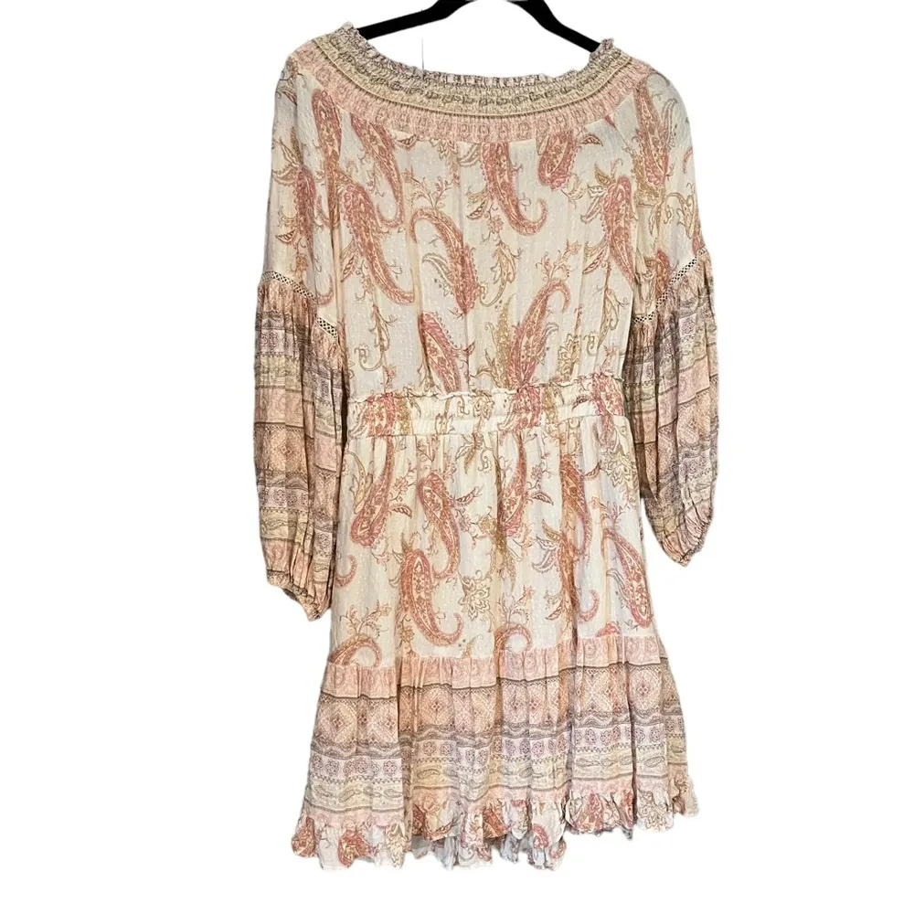 Versona Boho Paisley Print Fit and Flare Tiered Hem dress. - Image 4