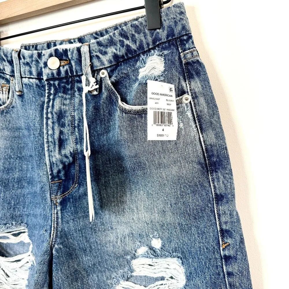 NWT Good American Good Boy 32" Inseam - Size 4/27 - Image 3