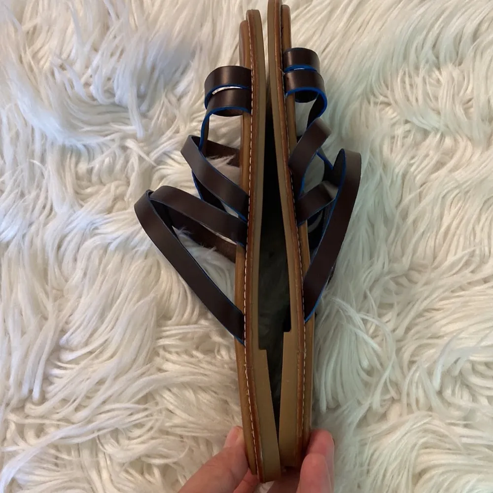 Artisan Sandals size 41 leather upper equals 11 size made in Turkey - Image 7