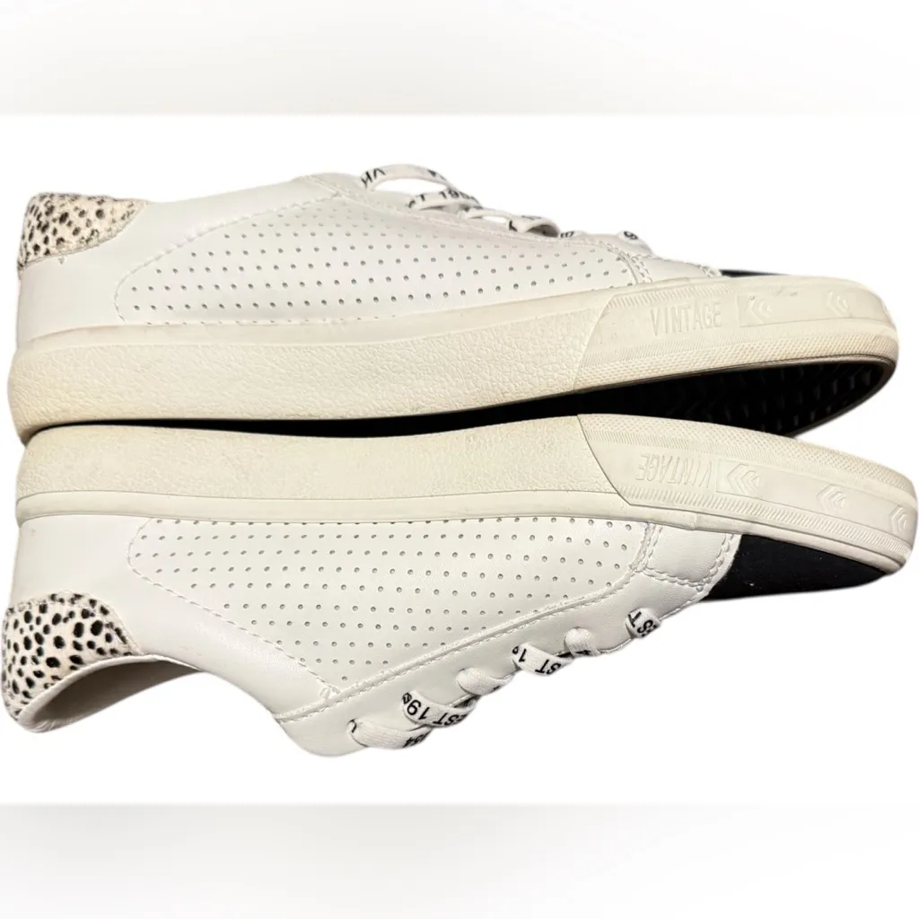 Vintage Havana Grande Wild cheetah slip on leather sneakers metallic stars sz 8 - Image 3