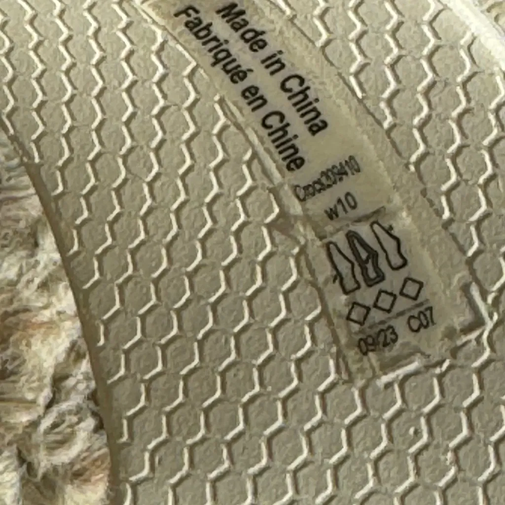 Crocs Getaway Platfrom Cream Thong Flip Flops Sandals Size 10 - Image 6