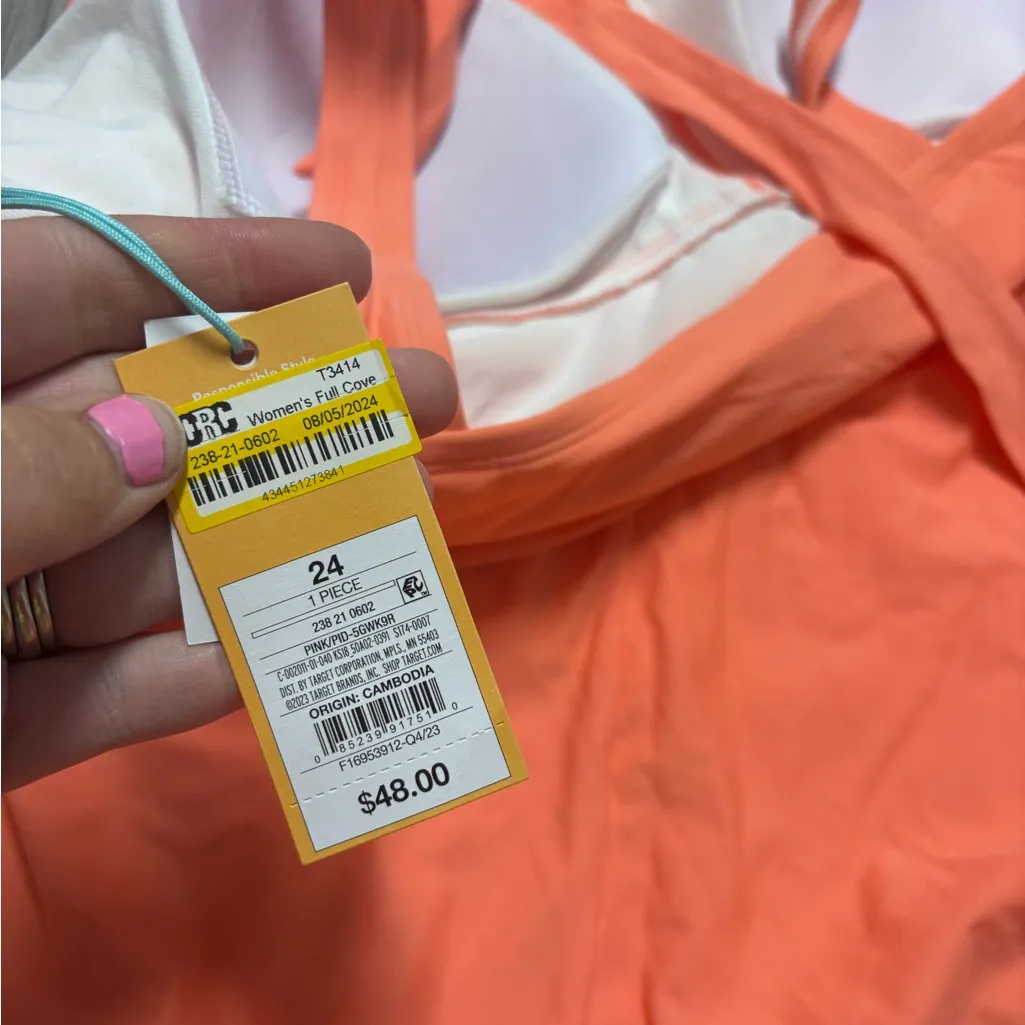 Kona Sol Tummy Control Full Coverage High Neck One Piece Bathing Suit - Image 5