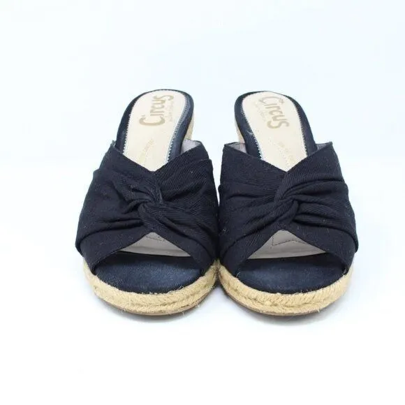 Circus by Sam Edelman Bea Espadrille‎ Wedge Black 8 - Image 2