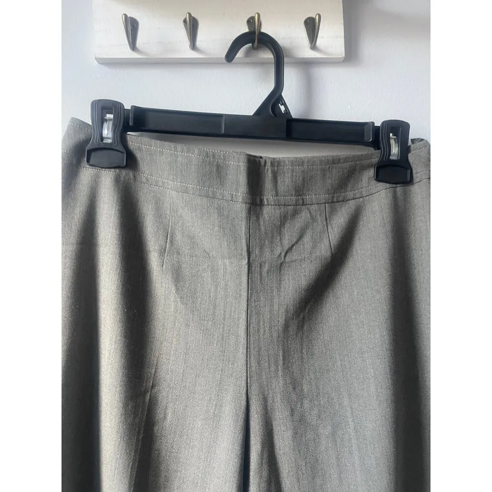 Vintage Escada Margaretha Ley Wool Trouser Dark Gray Dress Pants Size 4 - Image 2