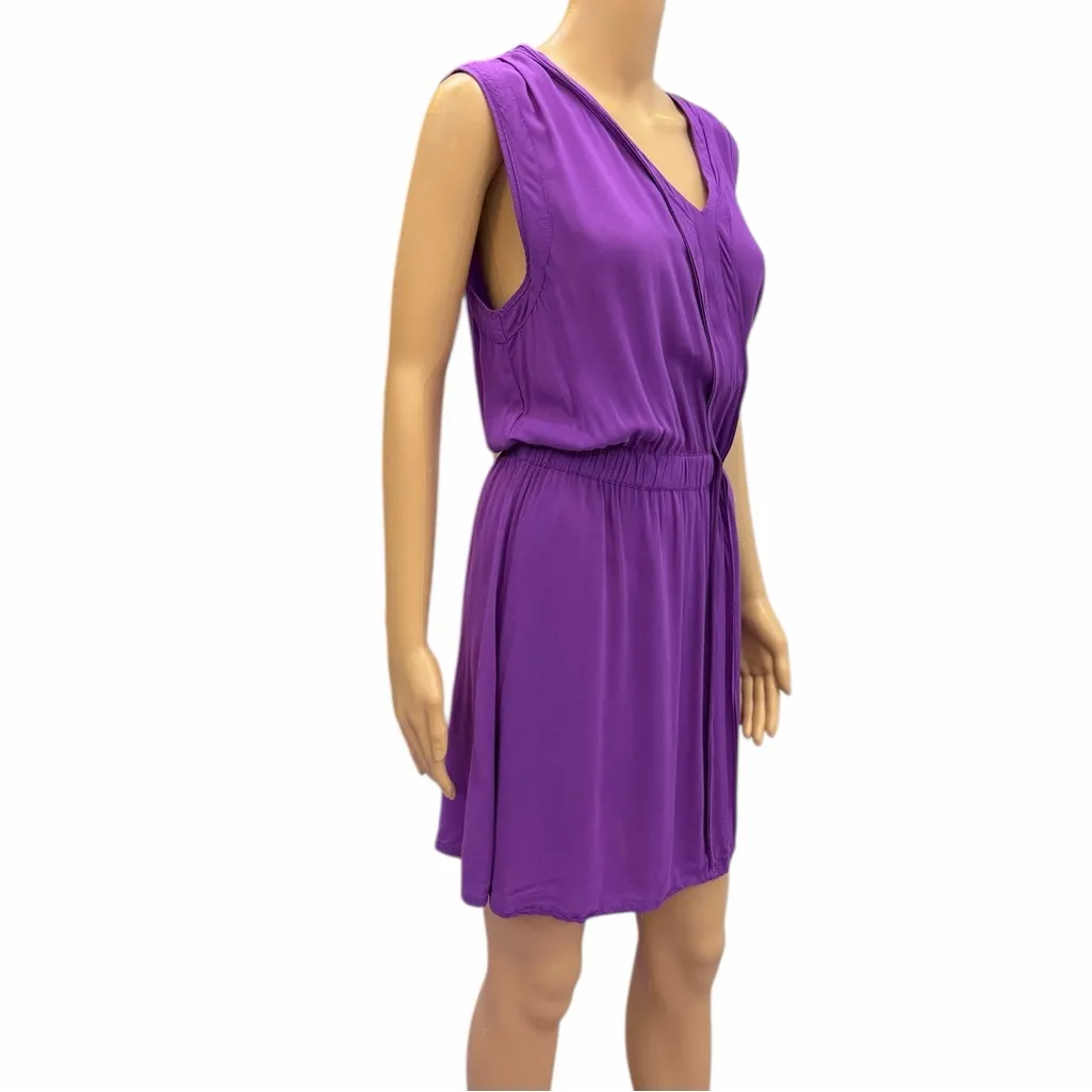Converse Purple Sleeveless V Neck Dress Womens Large - Image 5