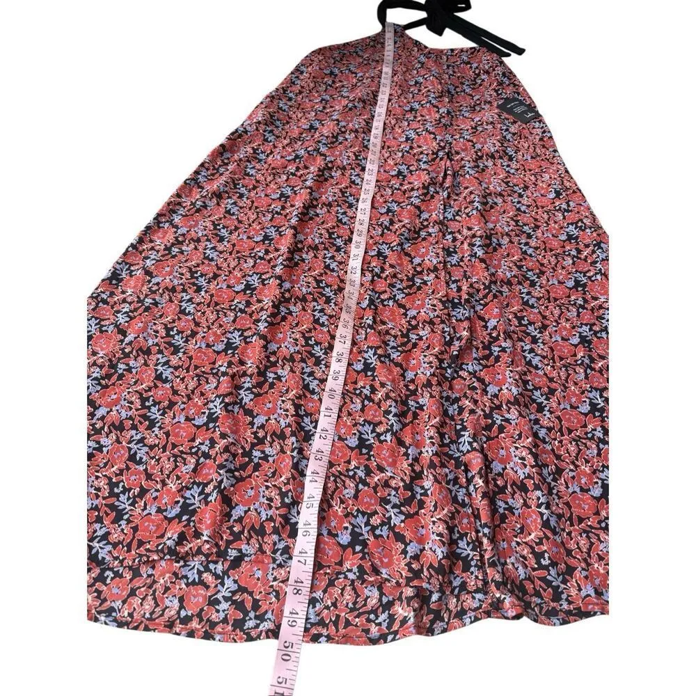 Lulus Floral Black Neck Tie Halter Maxi Dress - Image 9