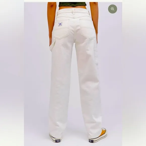 white Straight-leg jeans NWT - Image 2