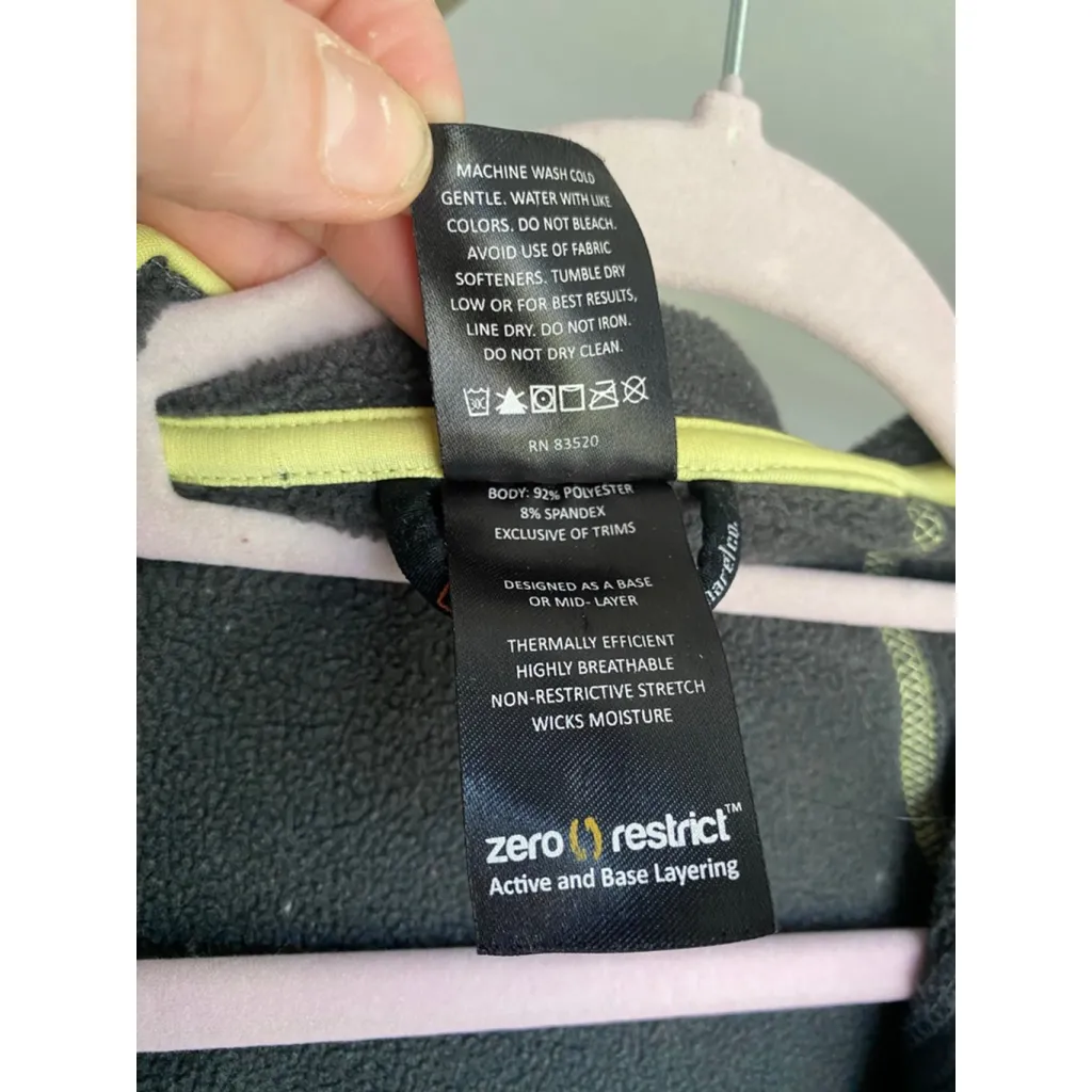 Avalanche Zero Restrict Zip Jacket Hoodie Hiking Granola Outdoor Performance - Image 5