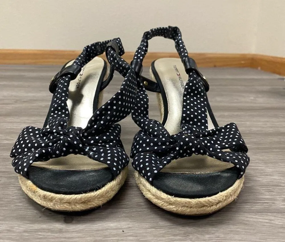 Tommy Hilfiger Polka Dot Wedge Heels 8 - Image 6