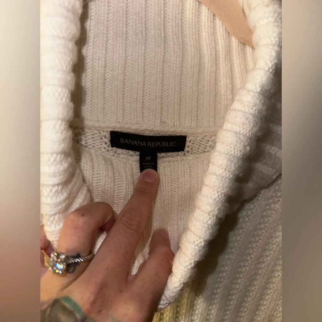 NWOT Banana Republic Turtleneck Chunky Knit Sweater Dress - Image 6