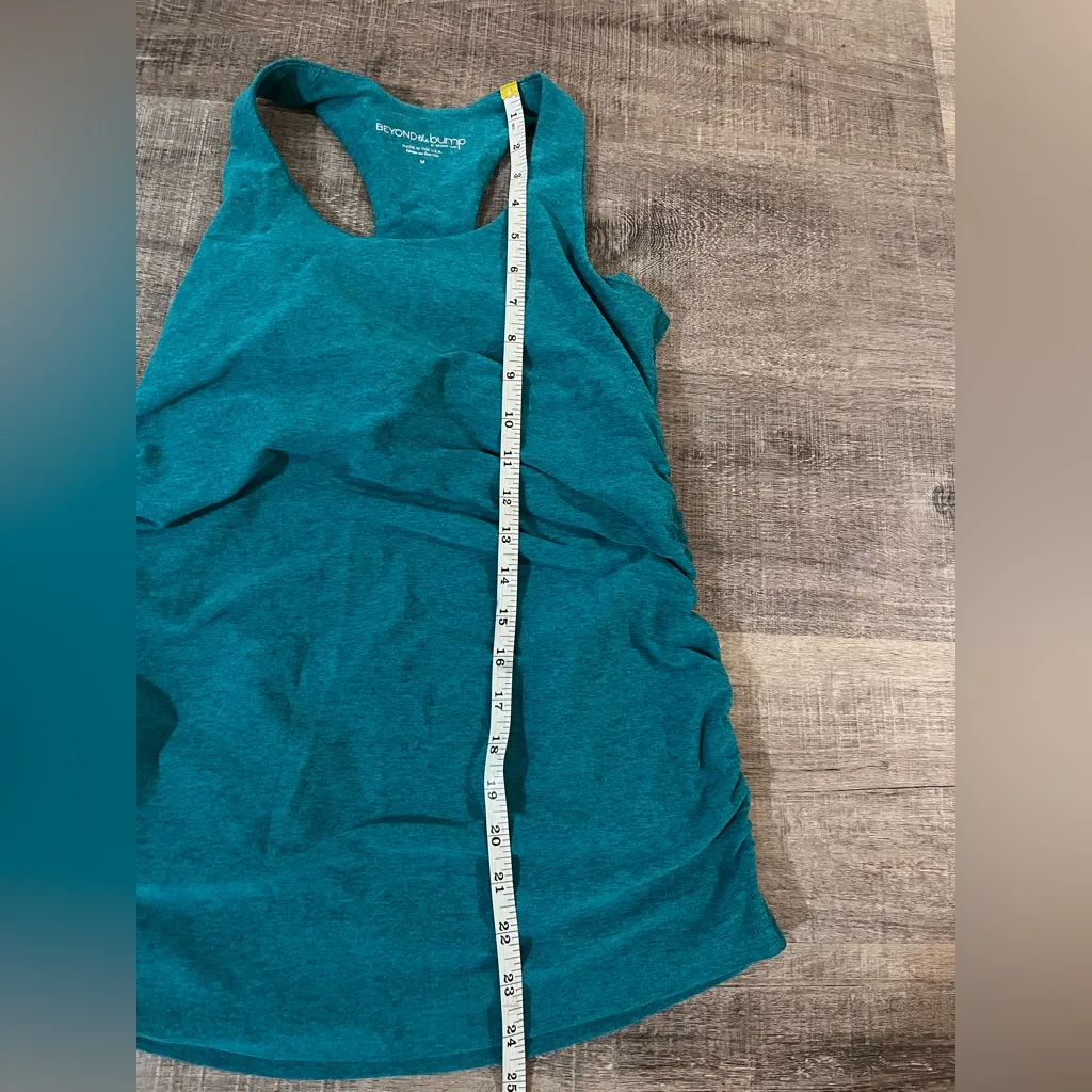 BEYOND YOGA Spacedye Bases Covered Maternity Racerback Tank in Blue Glow Heather - Image 9