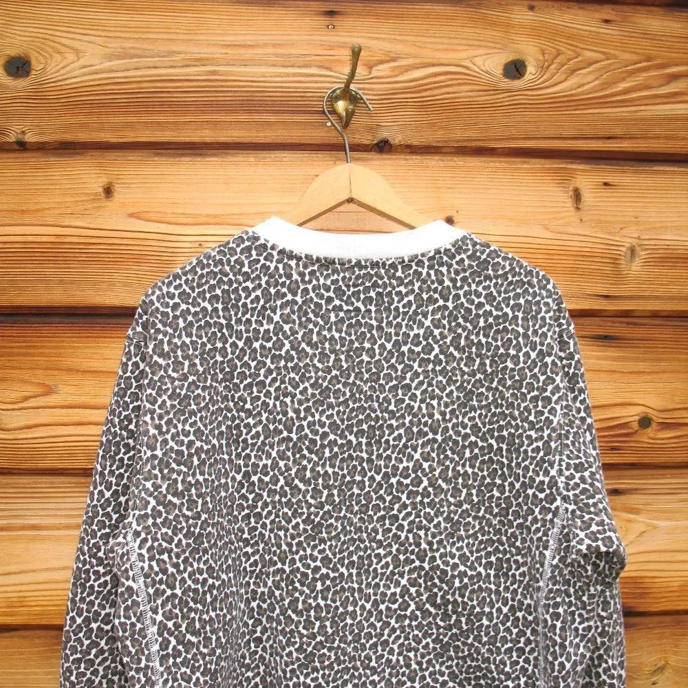 Current Elliot Leopard Fleece Sweatshirt Top - Image 6