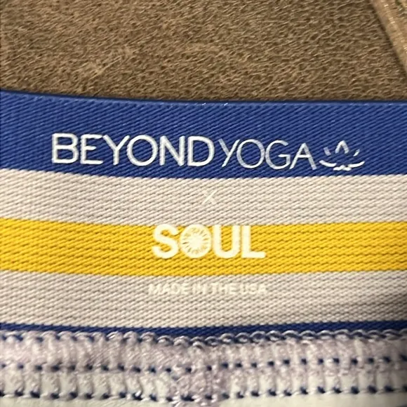 NWT Beyond yoga Soul Cycle x Floral Active women’s Leggings‎ multi color - Image 3