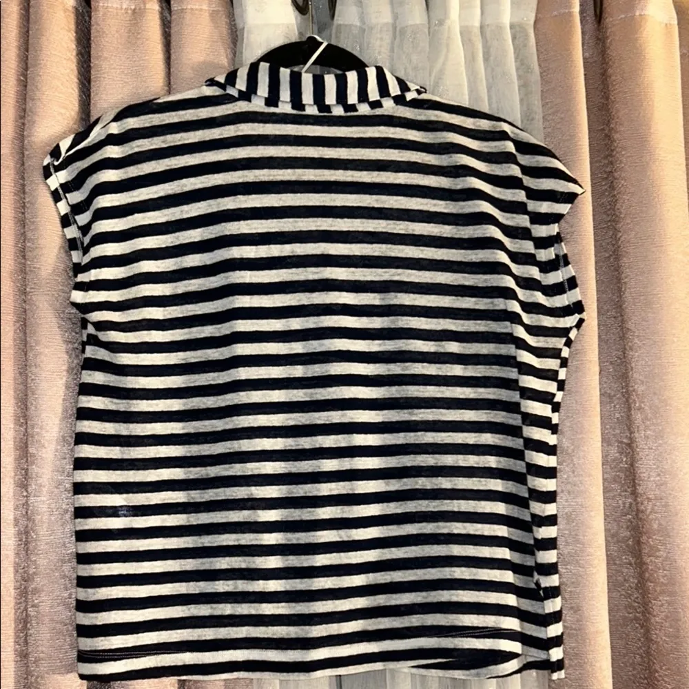 Sigrid Olsen Size M Boxy Linen Polo - Image 8