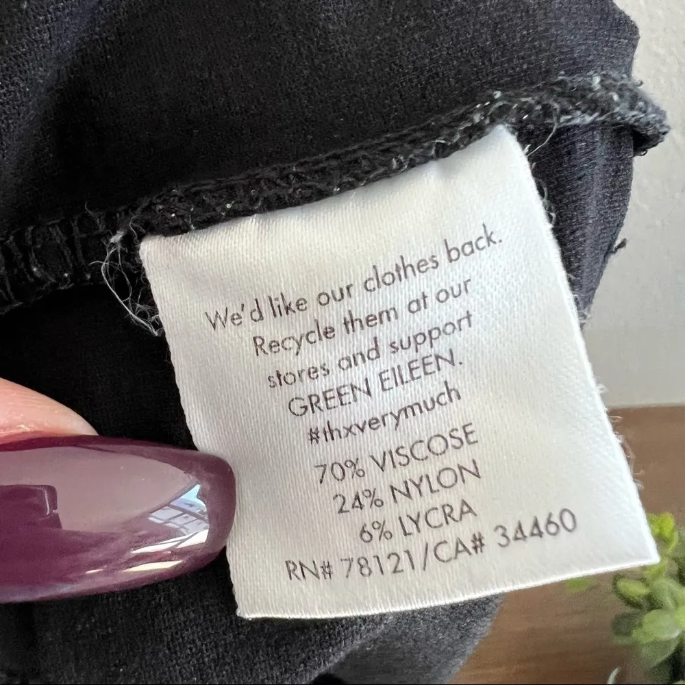 Eileen Fisher Black Business Casual Professional Office Career Pants Large - Image 8