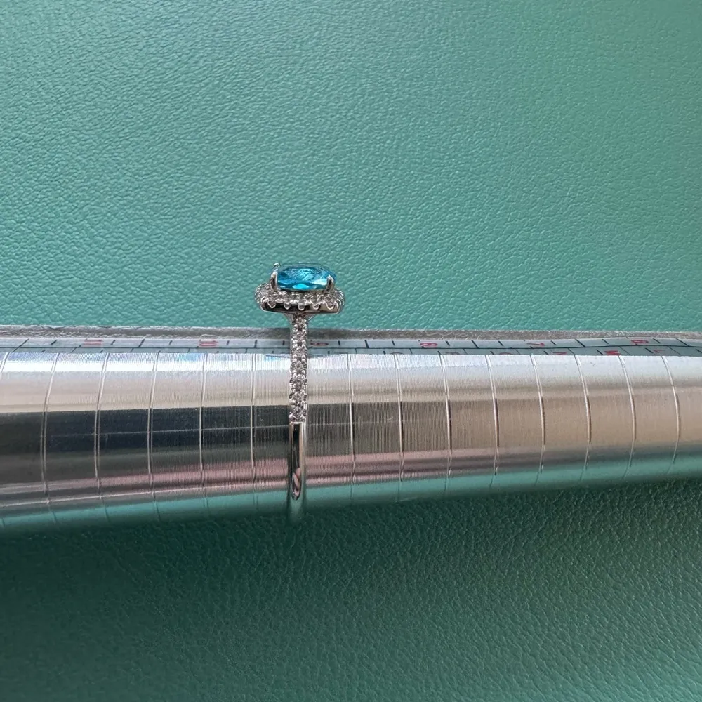 Fragrant jewels Blue and Silver ring. NWOT. Size 9.25 - Image 2