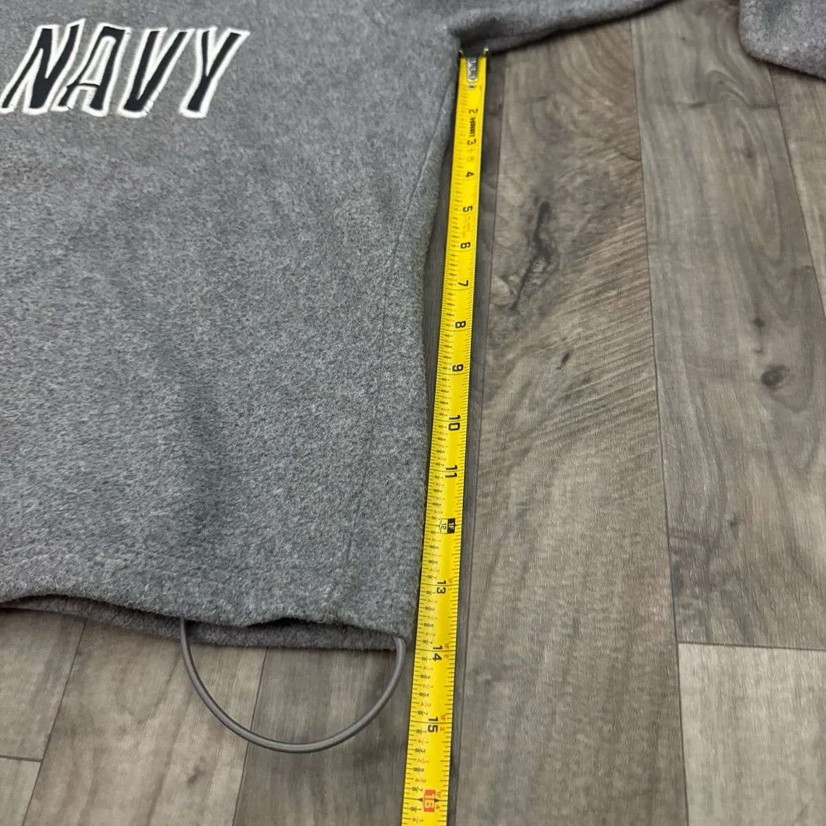 Old Navy vintage y2k retro gray 1/4 zip sweatshirt - Image 4