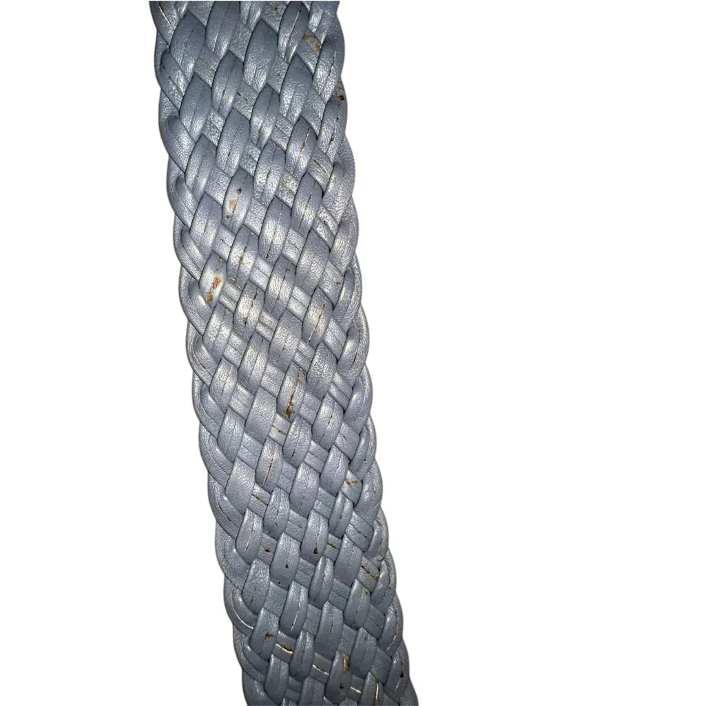 Christian Dior • Vintage Leather Woven Belt • 32 Inches Long Size Small - Image 9