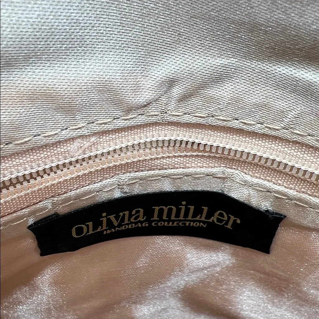 Olivia Miller Rose Gold Glitter Envelope Clutch Detachable Chain Shoulder Strap - Image 7