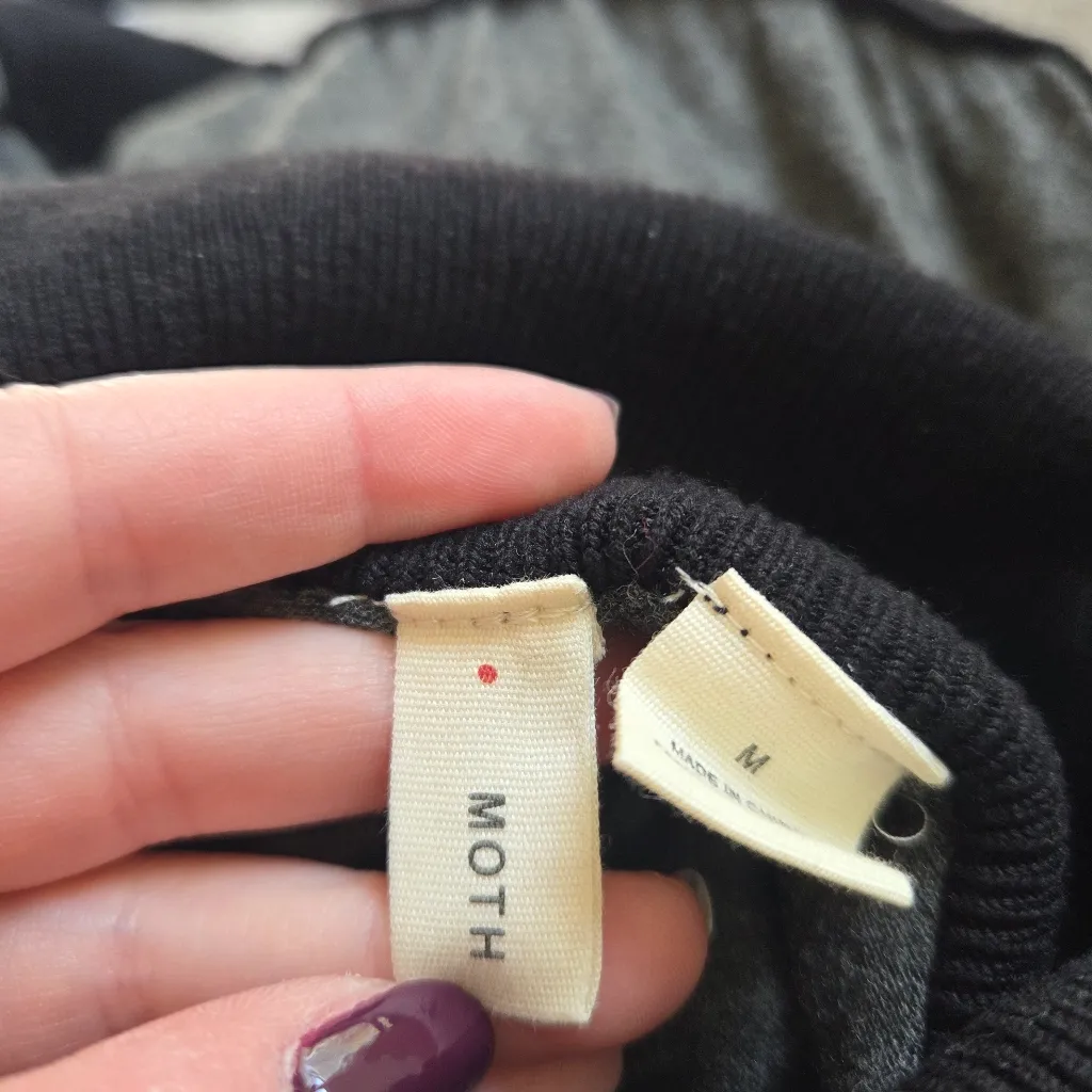 Anthropologie Moth Ballet Knit Turtleneck Sweater Dress - Image 8