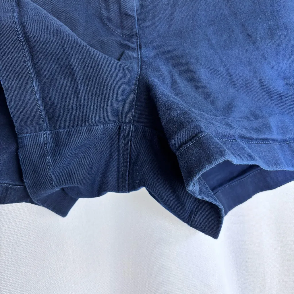 J.Crew navy blue chino shorts in a cotton blend Size 10 - Image 6