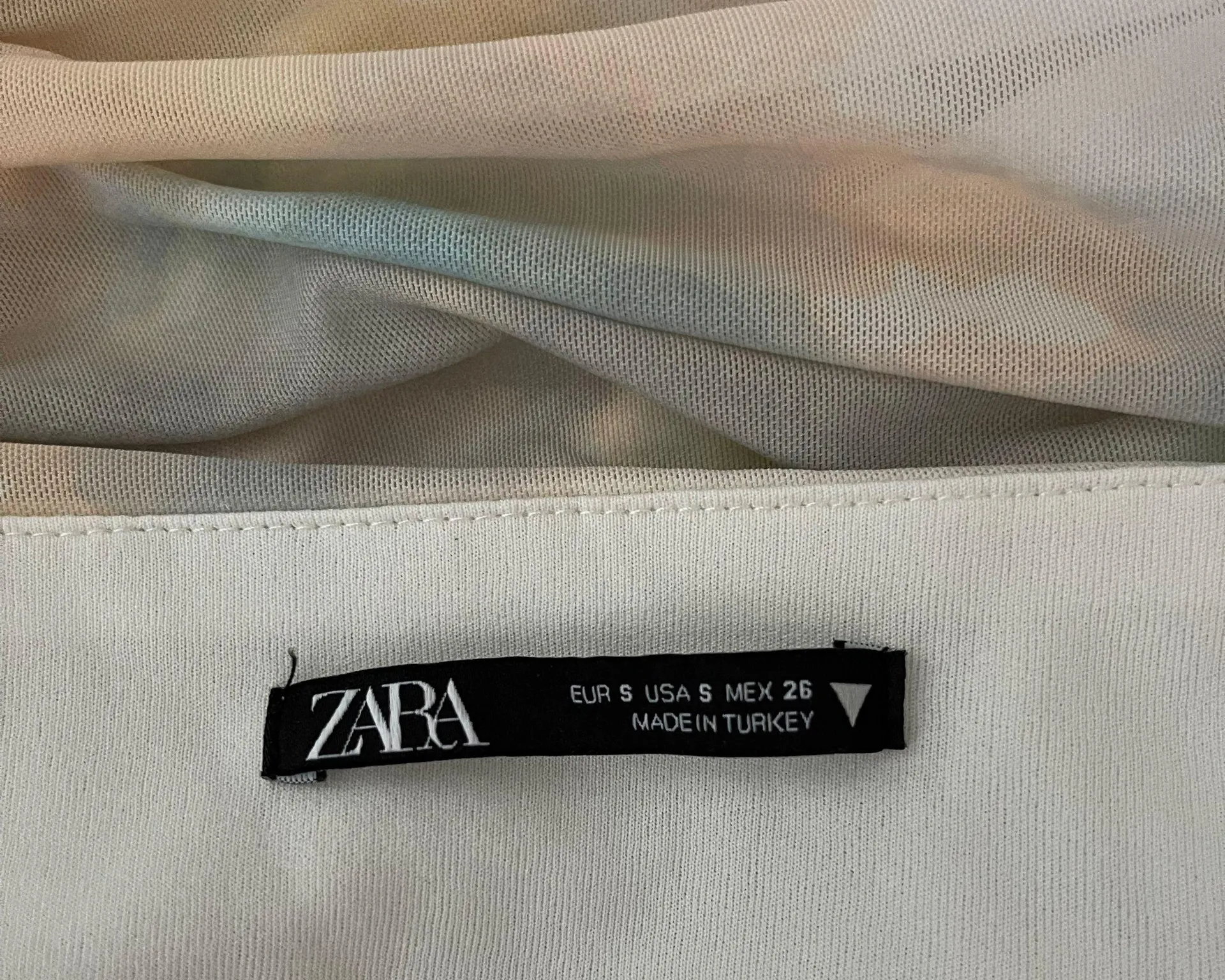 strapless tulle top - - Image 3