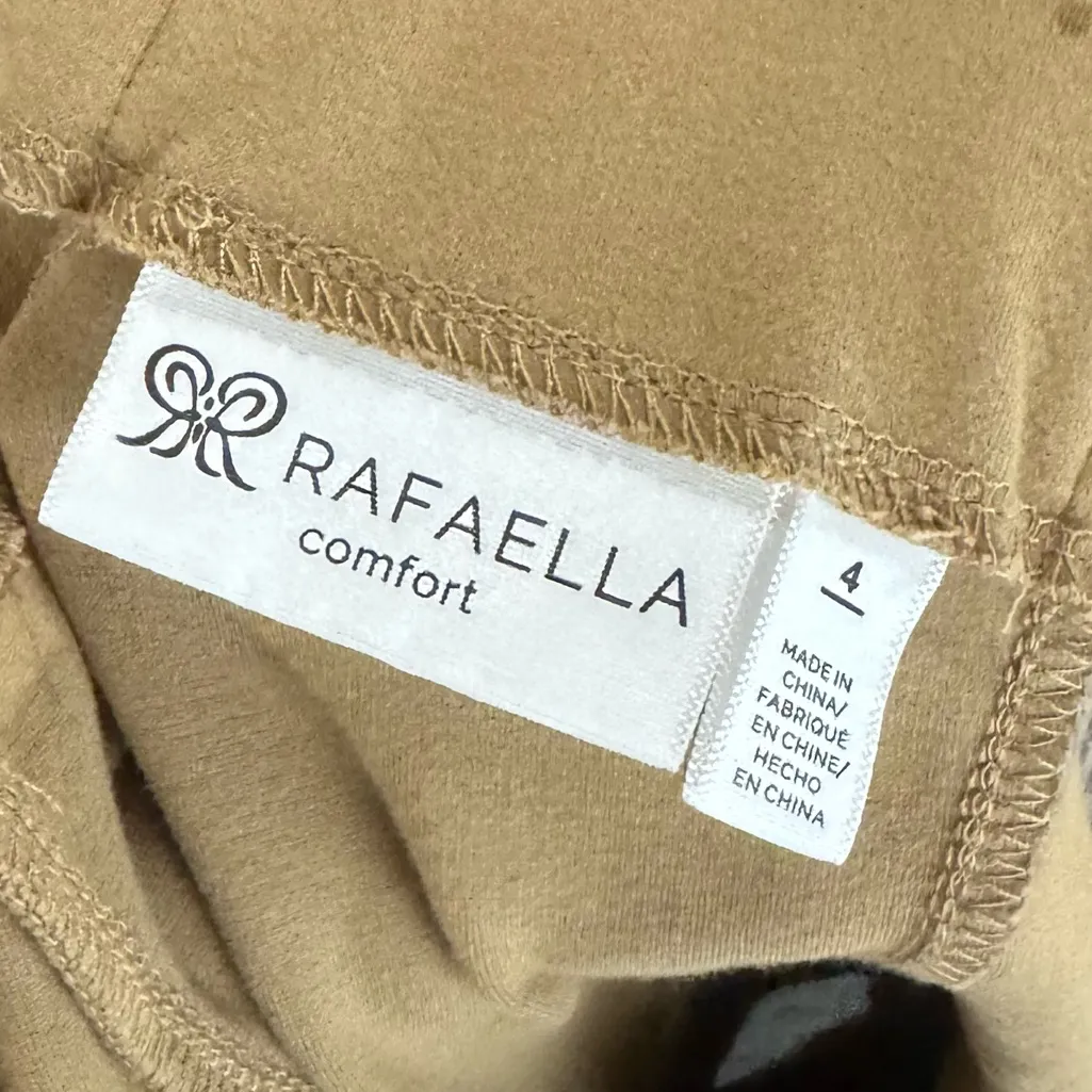 Rafaella Comfort Camel Brown Stretch Pull On Dress Pants 4 - Image 4