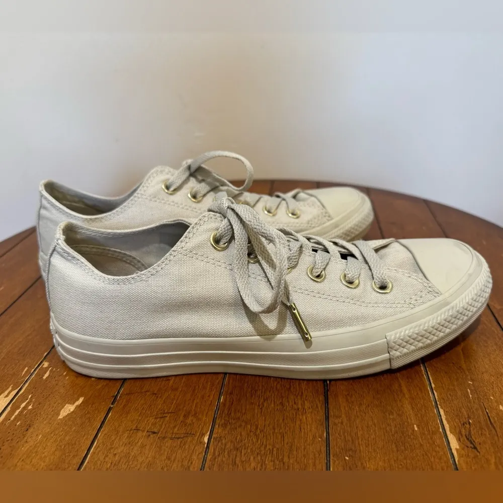 Converse Chuck Taylor All Star Gray Gold NWoB‎ Sz 7.5 - Image 4